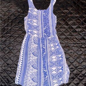 Blue & White Cotton On Mini Dress